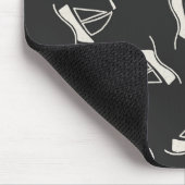 Gekritzel-Segelboot-Muster Mousepad (Ecke)