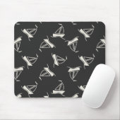 Gekritzel-Segelboot-Muster Mousepad (Mit Mouse)
