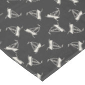 Gekritzel-Segelboot-Muster Tischdecke (Schrägansicht)