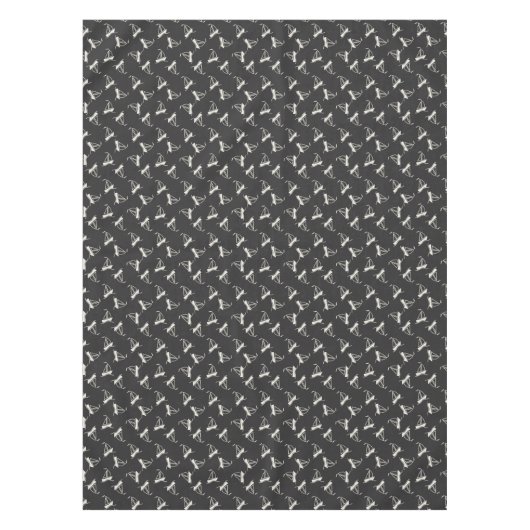 Gekritzel-Segelboot-Muster Tischdecke (Vorderseite)