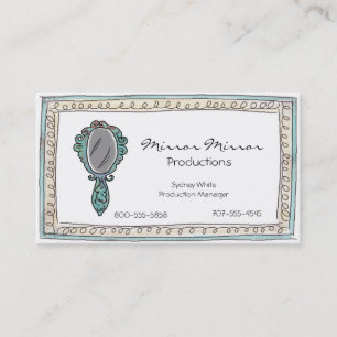 Gekritzel-Spiegel-Visitenkarten Visitenkarte