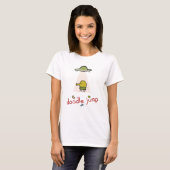 Gekritzel-Sprung UFO-T - Shirt (Vorne ganz)
