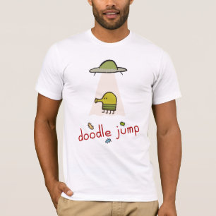 Gekritzel-Sprung UFO-T - Shirt