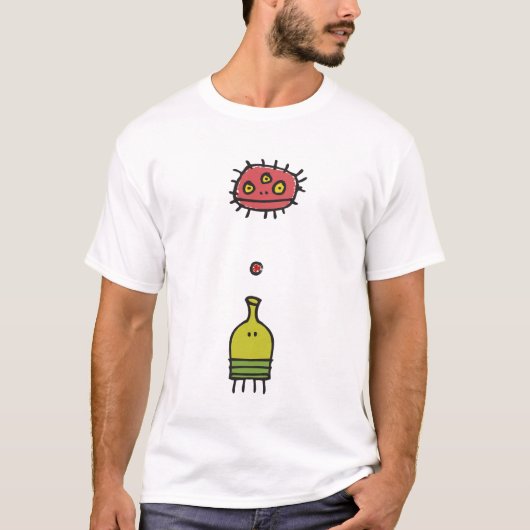 Gekritzel-Sprungs-Monster-T - Shirt (Vorderseite)