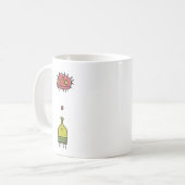 Gekritzel-Sprungs-Tasse Kaffeetasse (Vorderseite Links)