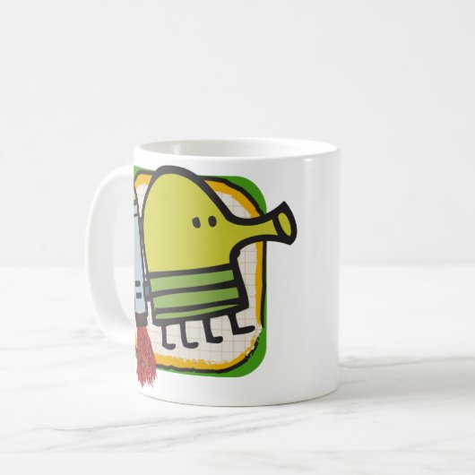 Gekritzel-Sprungs-Tasse Kaffeetasse (Vorderseite Links)