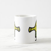 Gekritzel-Sprungs-Tasse Kaffeetasse (Mittel)