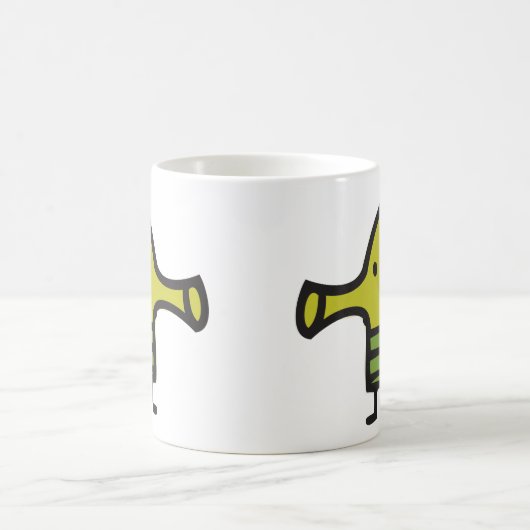 Gekritzel-Sprungs-Tasse Kaffeetasse (Mittel)