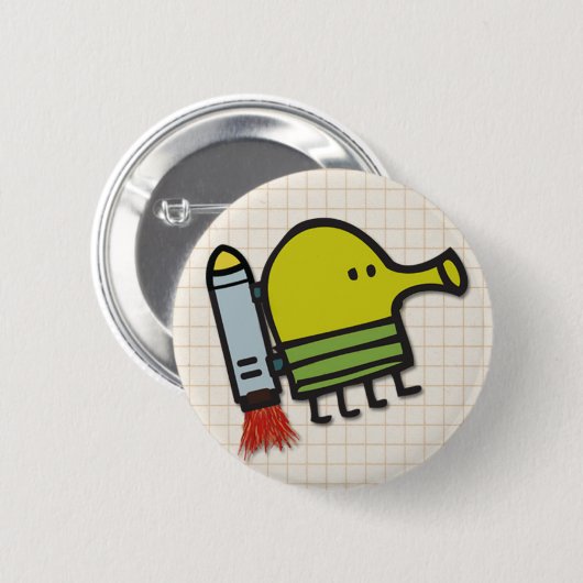 Gekritzel-Sprungsknopf Button (Vorne & Hinten)