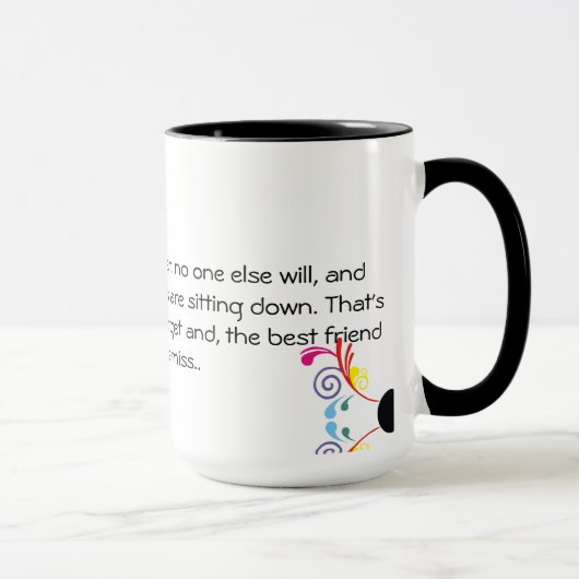 Gekritzel-Tasse Tasse (Rechts)