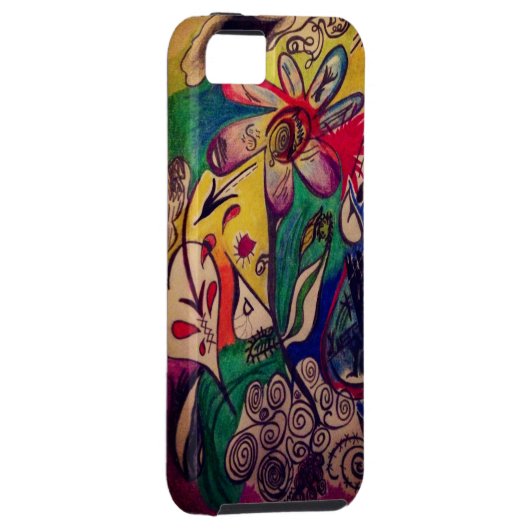 Gekritzel-Verrücktheit iPhone 5 Abdeckung - Case-Mate iPhone Hülle (Rückseite/rechts)