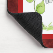 Gekritzel-Wanzen-Marienkäfer Mousepad (Ecke)