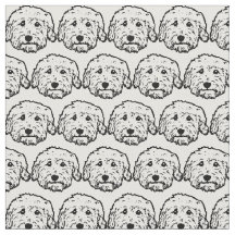 Gekritzelhundegewebe - Goldendoodle, Labradoodle,