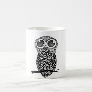 Gekritzelkunsteule Kaffeetasse