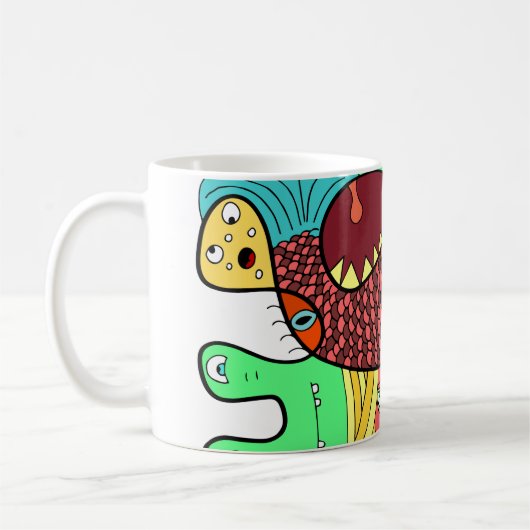 Gekritzelmonster Kaffeetasse (Links)