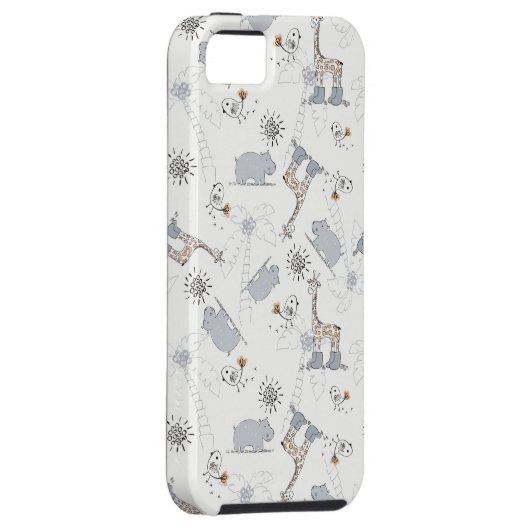 Gekritzelmuster 2 Case-Mate iPhone hülle (Rückseite/rechts)