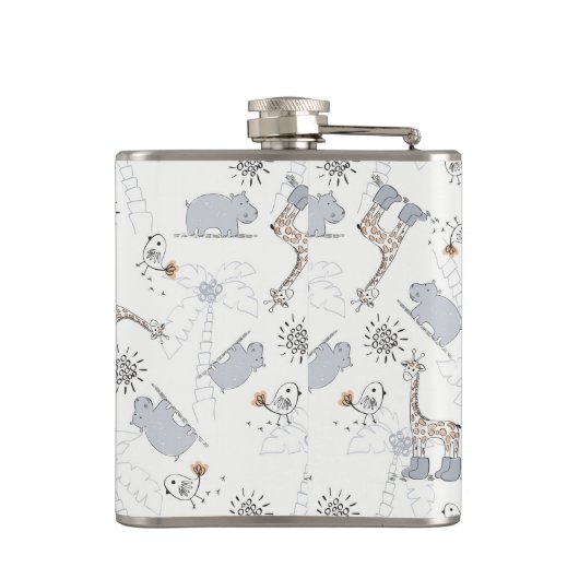 Gekritzelmuster 2 flachmann (Rückseite)