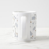 Gekritzelmuster 2 Jumbo-Tasse (Rückseite)