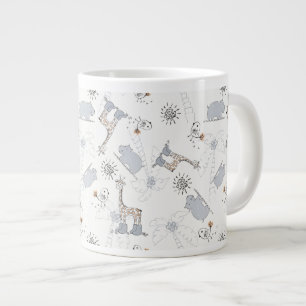 Gekritzelmuster 2 Jumbo-Tasse