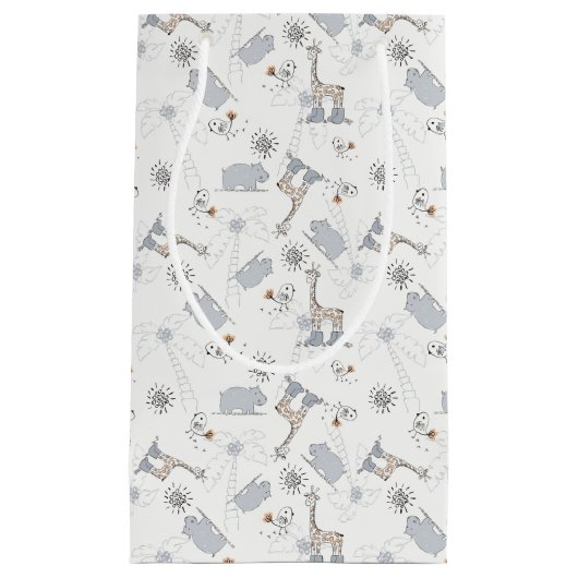 Gekritzelmuster 2 kleine geschenktüte (Vorderseite)