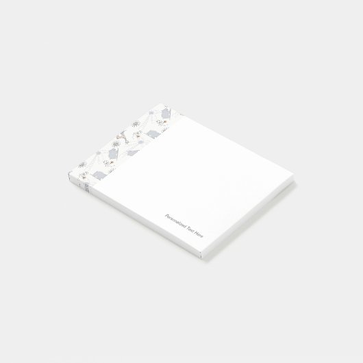 Gekritzelmuster 2 post-it klebezettel (angewinkelt)