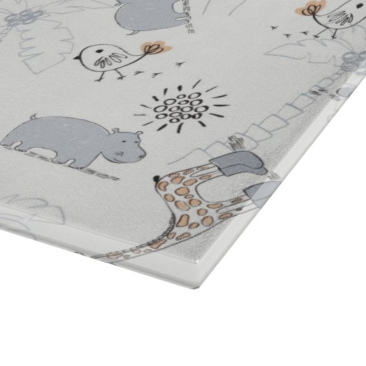 Gekritzelmuster 2 schneidebrett (Ecke)