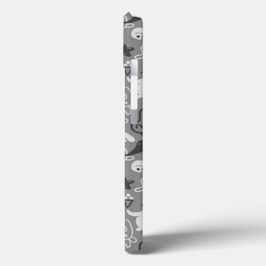 Gekritzelmusterillustration Case-Mate iPhone Hülle (Rückseite / Links)