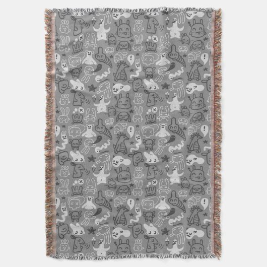 Gekritzelmusterillustration Decke (Vorderseite Vertikal)