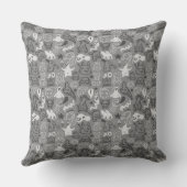 Gekritzelmusterillustration Kissen (Rückseite)