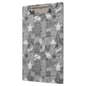 Gekritzelmusterillustration Klemmbrett (Links)