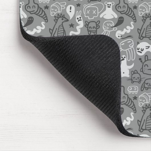 Gekritzelmusterillustration Mousepad (Ecke)