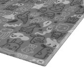 Gekritzelmusterillustration Schneidebrett (Ecke)
