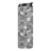 Gekritzelmusterillustration Thermosbecher (Nach links gedreht)