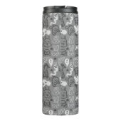 Gekritzelmusterillustration Thermosbecher (Rückseite)