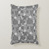 Gekritzelmusterillustration Zierkissen (Vorderseite(Vertikal))