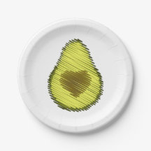 Gekritzelte Avocado-Liebe