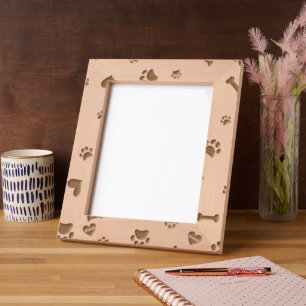 Gekritzelte Hunde Knochenkopffolie Print Floral Fr Geätzte Rahmen