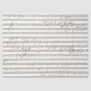 Gekritzelte Notenblätter zerkratzte Vintage-Song S Seidenpapier