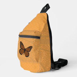 Gekritzelter Monarch Crossbody Bag