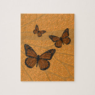 Gekritzeltes Monarch Rätsel Puzzle