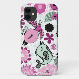 Gekritzelvögel iPhone 11 Hülle