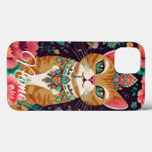 Gekrönte Katze mit Juwelen Case-Mate iPhone Hülle (Rückseite (Horizontal))