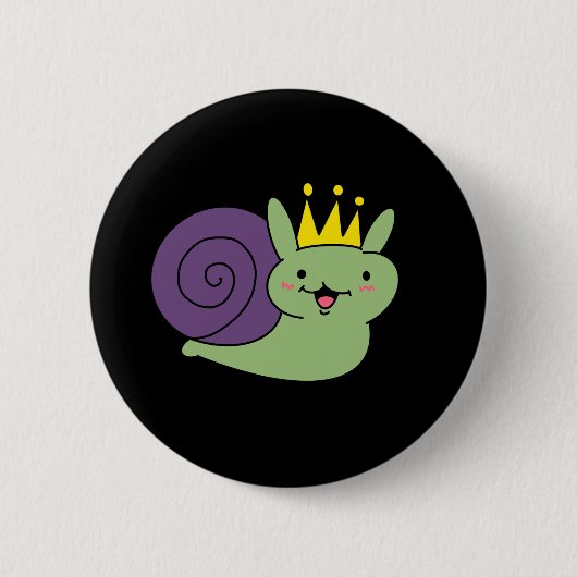 Gekrönter Schneckenknopf Button (Vorderseite)