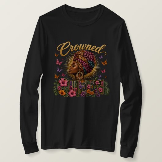 Gekröntes Damen-Sweatshirt T-Shirt (Design vorne)
