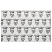 Gekröntes Kopfdruckgewebe Stoff (Fat Quarter (45,7 x 55,9 cm))