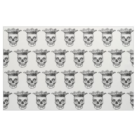 Gekröntes Kopfdruckgewebe Stoff (Fat Quarter (45,7 x 55,9 cm))