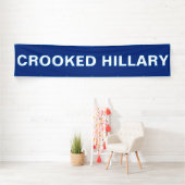 Gekrümmte Hillary Clinton Banner (Insitu)