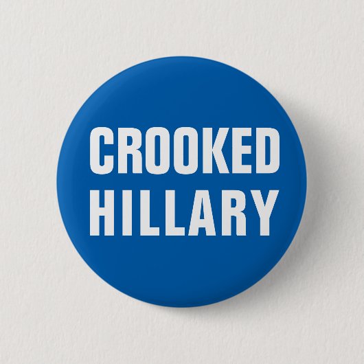 Gekrümmte Hillary Clinton Button (Vorderseite)