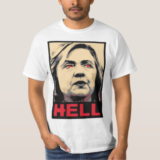 Gekrümmte Hillary Clinton-Hölle - Anti-Hillary T-Shirt