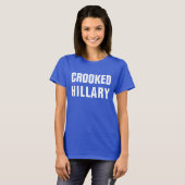 Gekrümmte Hillary Clinton T-Shirt (Vorne ganz)